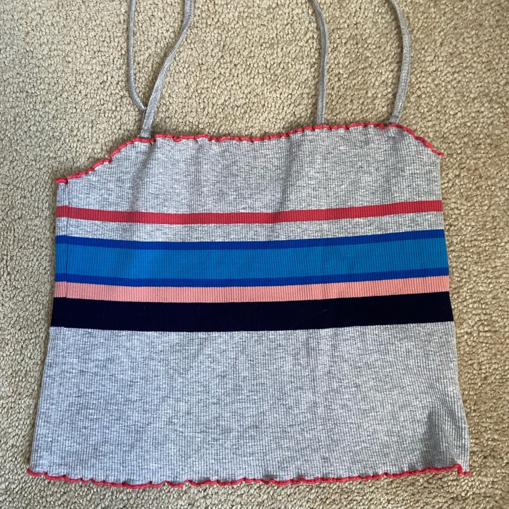 Pacsun Grey colored cropped tank top